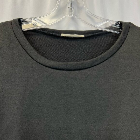 Les Amis Womens Sweatshirt Multicolor Mixed Print Long Sleeve High Low Stripes S - Picture 6 of 11